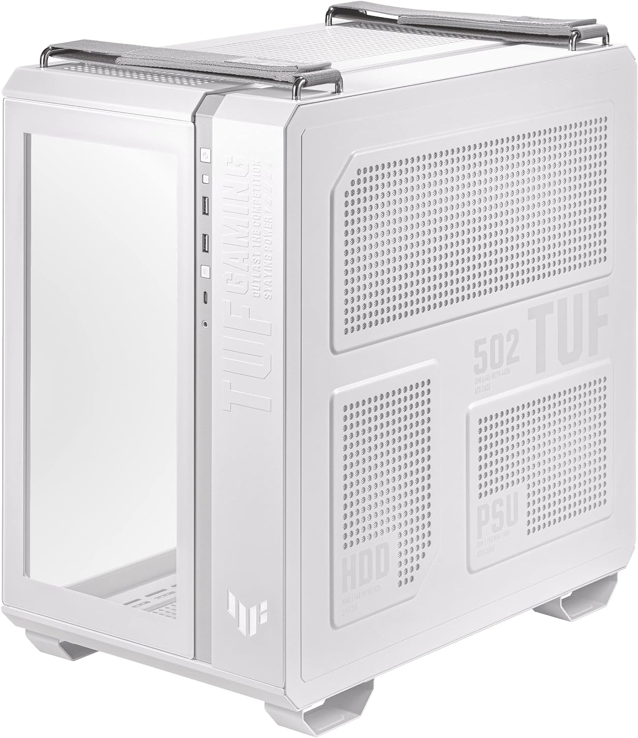 ASUS TUF Gaming GT502 ATX Mid-Tower Front Panel RGB WHITE GAMING CASE ASUS TUF Gaming GT502 ATX Mid-Tower Front Panel RGB WHITE GAMING CASE